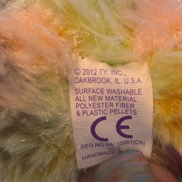 Ty Beanie Boo BLOSSOM the Lamb 6" Plush Stuffed Animal Toy 2012 - Picture 2 of 6